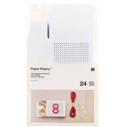 Paper Poetry adventskalender doosjes om te borduren