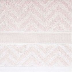 Douche handdoek zigzag poeder 70x140cm