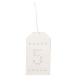 Paper Poetry adventskalender labels crème 24 stuks