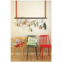 Paper Poetry adventskalender tags 24 stuks kraftpapier