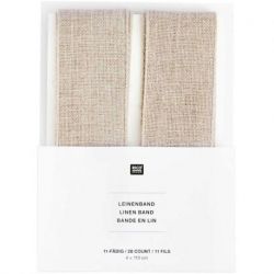 Linnen lint naturel 11-draads 2x 4x110cm