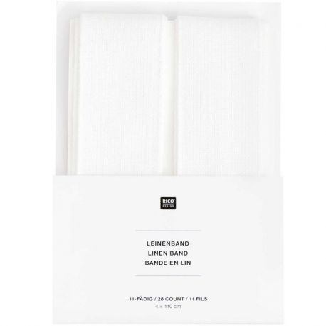 Linnen lint wit 11-draads 2x 4x110cm