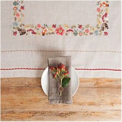 Borduurpakket deken bosdieren 90x90cm