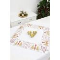 Borduurpakket Kerst patchwork deken 90x90cm