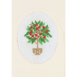 Borduurkaart kersenboom