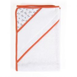 Bedrukte Badhanddoek oranje