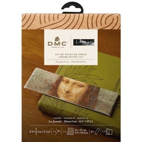 Borduurpakket Bladwijzer Mona Lisa