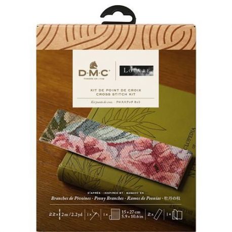 Borduurpakket Bladwijzer Peony Branches