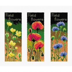 Boekenleggers Wilde bloemen 3 ontwerpen