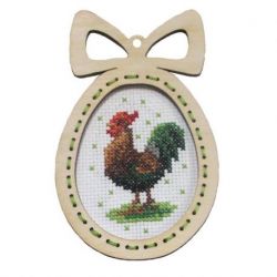 Borduurpakket Paasei - Haan