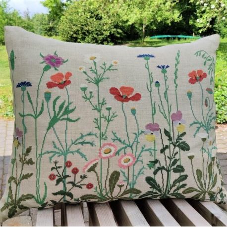 Kussen Waterkant bloemen