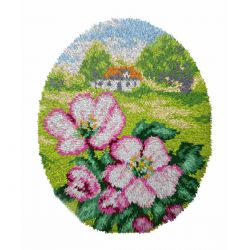 Latch hook kleedpakket Wilde rozen