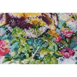 Borduurpakket Caramel spider web 19x22 cm AAH-085