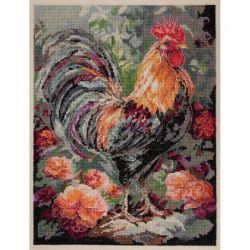 Borduurpakket The Rooster in the Yard (Deco Scenes) 23x30 cm AAH-268