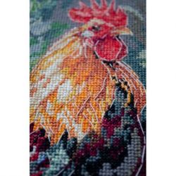 Borduurpakket The Rooster in the Yard (Deco Scenes) 23x30 cm AAH-268