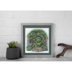 Borduurpakket Where the elves live (Deco Scenes) 20x21 cm AAH-267