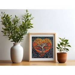 Kralenborduurpakket "Warm feelings" (Deco Scenes) 20x20 cm AAMB-119