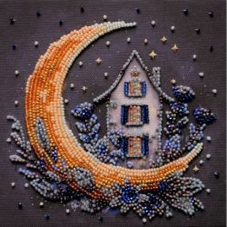Kralenborduurpakket "The magic of the night sky" 15x15 cm AAM-257