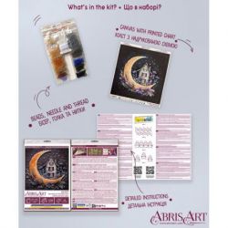 Kralenborduurpakket "The magic of the night sky" 15x15 cm AAM-257