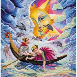 Borduurpakket Love song (deco scenes) 40x42 cm AAH-038