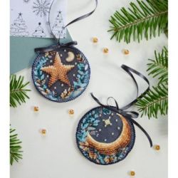 Decoratie kit Star, shine! (Winter tafereel) 13.2x6.6 cm AABT-037