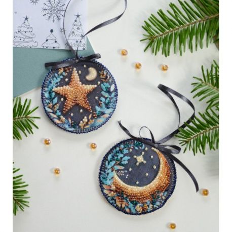 Decoratie kit Star, shine! (Winter tafereel) 13.2x6.6 cm AABT-037