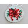 Decoratie kit New Year's gift (Winter tafereel) 13.2x6.6 cm AABT-034