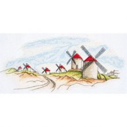 Borduurpakket Windmills 39x18 cm AAH-111