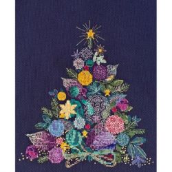 Borduurpakket Christmas tree 19x22 cm AAH-090