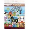 Kralenborduurpakket Bright houses 15x15 cm AM-146