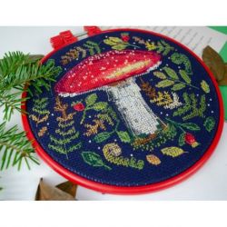 Borduurring kit Forest handsome 17x17 cm AAHM-071