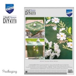 Tafelkleed kit Witte bloemen