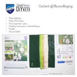 Loper kit Witte bloemen