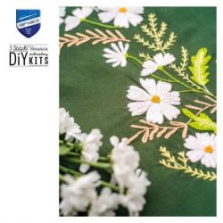 Loper kit Witte bloemen