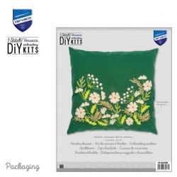 Kussen kit Witte bloemen