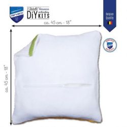 Kussenrug met rits - wit set van 2