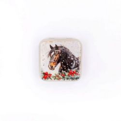 Winter Horse Metallic Box