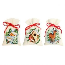 Kruidenzakje kit Kerst set van 3