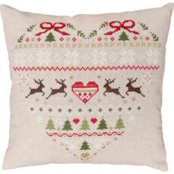 Borduurkussen kit Kerstmis