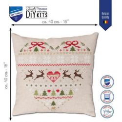 Borduurkussen kit Kerstmis