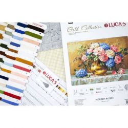 Golden Bloom - petit point