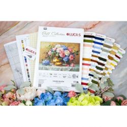 Golden Bloom - petit point