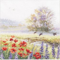 Kruissteek pakket "Summer Watercolors. Swifts"