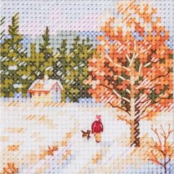 Kruissteek pakket "Winter came. Way home"