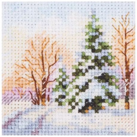 Kruissteek pakket "Winter came. Spruce under the snow"