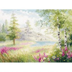 Kruissteek pakket "Blue Lake. Silence"