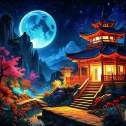 Diamond Painting kit "Asian landscape"