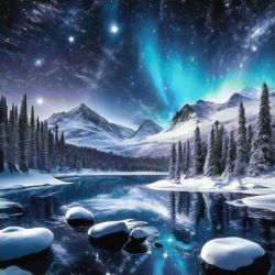 Diamond Painting kit "Magical Northern Lights"