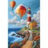 Diamond painting kit Colorful lighthouse