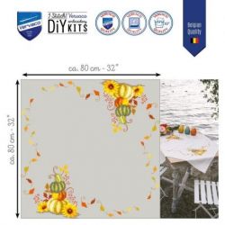 Tafelkleed kit Pompoen met bladeren